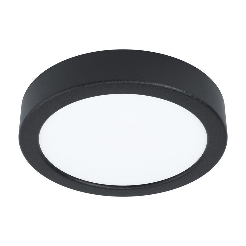 Lámpara de techo negra de acero, Pascale, 10W, 4000K LED