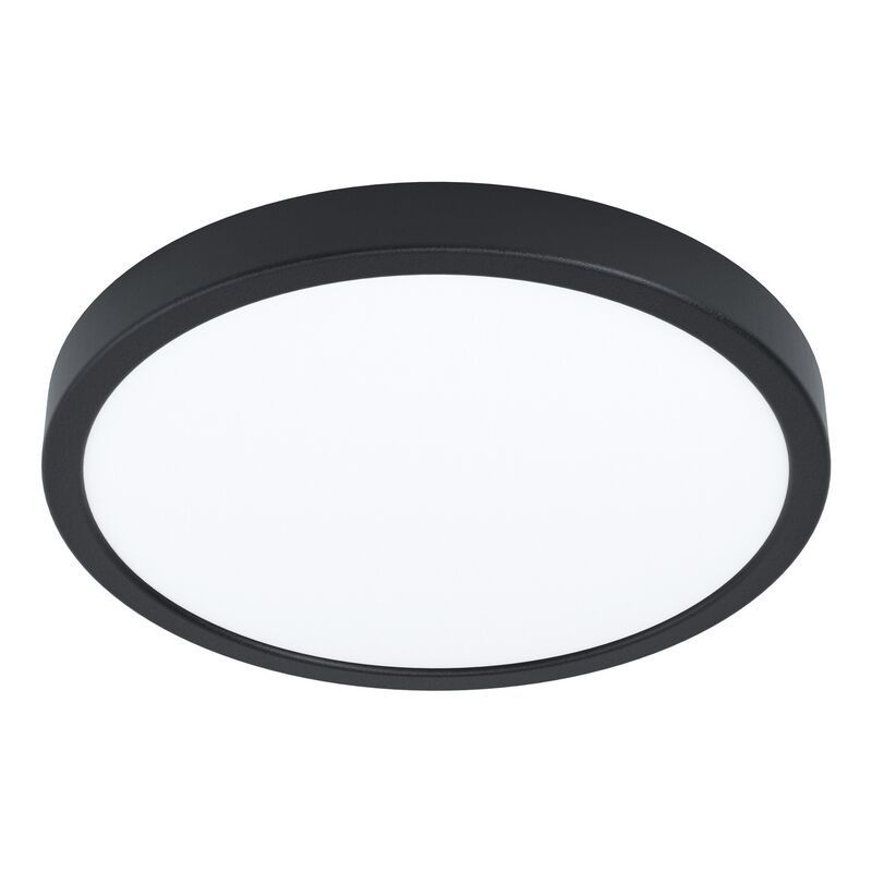 Lámpara de techo negra de acero, Pascale, 20W, 4000K LED