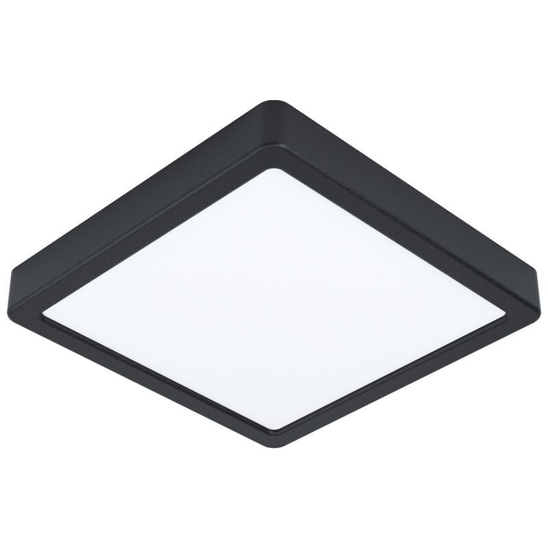 Lámpara de techo negra de acero, Pascale, 16W, 3000K LED Lámpara de techo negra de acero, Pascale, 16W, 3000K LED