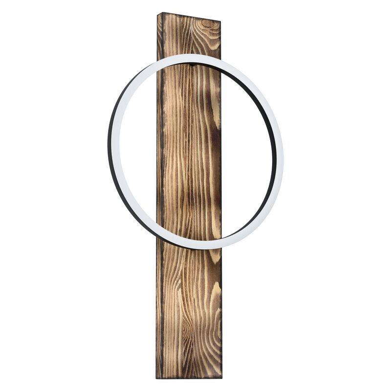 Aplique de madera marrón, Annebel, 12W, 3000K LED Aplique de madera marrón, Annebel, 12W, 3000K LED