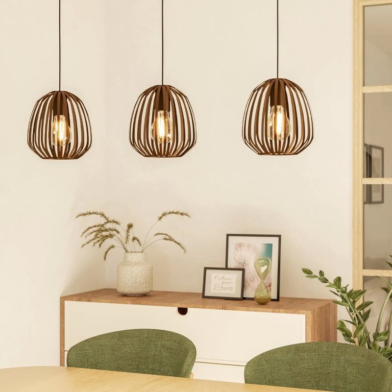 Lámpara colgante bronce de acero, Adie