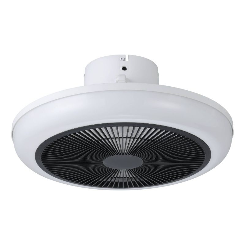 Ventilador de techo blanco de plástico, Henny, 8,5W, ajustable entre luz blanco cálido y frío LED, con mando a distancia Ventilador de techo blanco de plástico, Henny, 8,5W, ajustable entre luz blanco cálido y frío LED, con mando a distancia