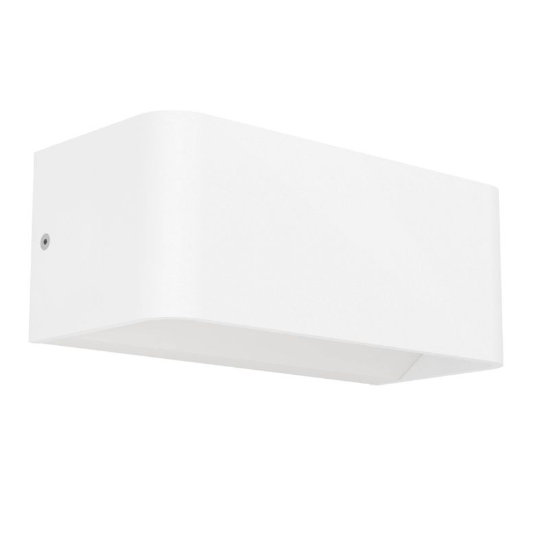Aplique de pared inteligente blanco de aluminio, Tjalle, 10W, RGBW LED, IP54 Aplique de pared inteligente blanco de aluminio, Tjalle, 10W, RGBW LED, IP54