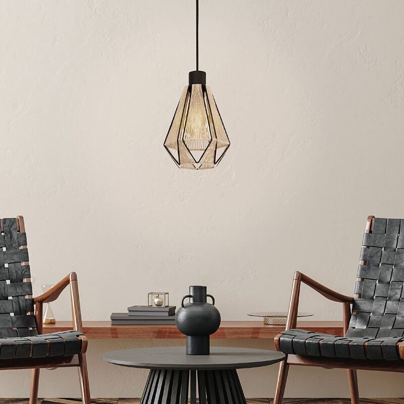 Lámpara colgante marrón de acero, Yessica Lámpara colgante marrón de acero, Yessica