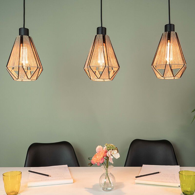 Lámpara colgante marrón de acero, Yessica