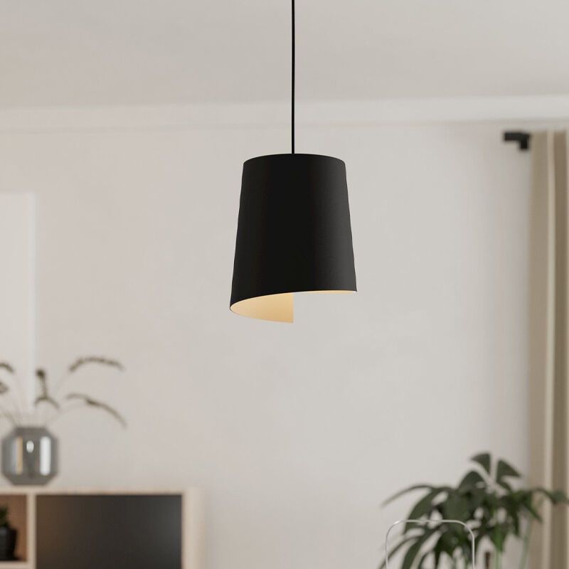 Lámpara colgante negra de aluminio, Vincenzo Lámpara colgante negra de aluminio, Vincenzo