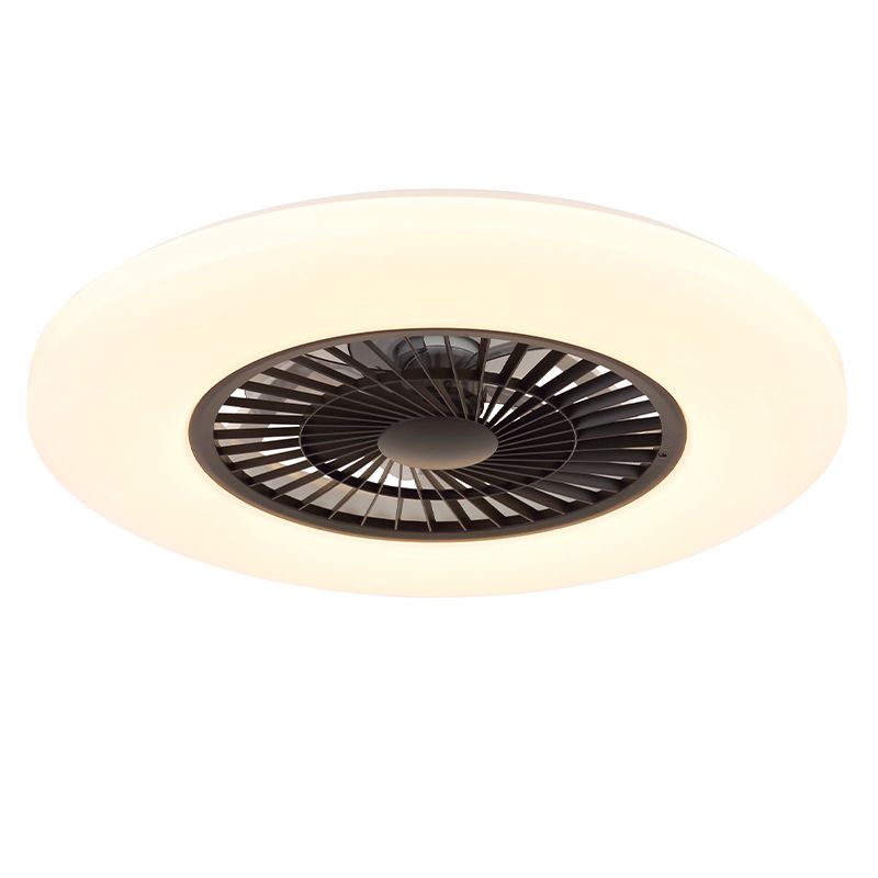 Ventilador de techo blanco de plástico, Kjelt, 40W, RGBW LED, con mando a distancia Ventilador de techo blanco de plástico, Kjelt, 40W, RGBW LED, con mando a distancia