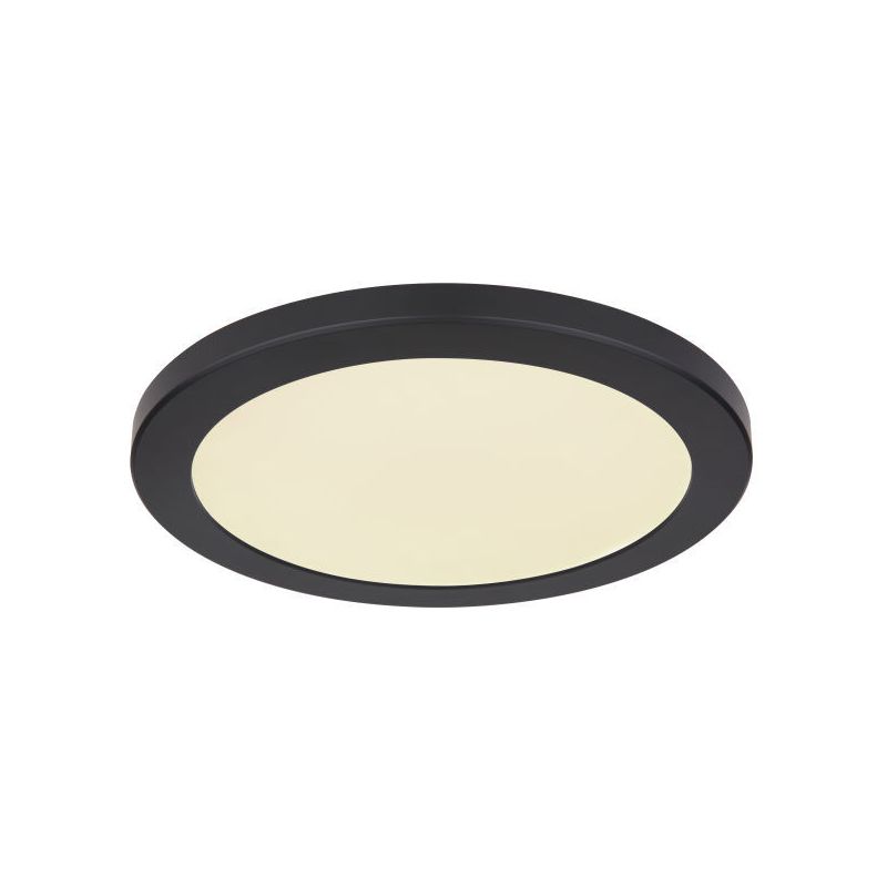 Plafón de techo negro de plástico, Cage, 24W, color de luz ajustable LED