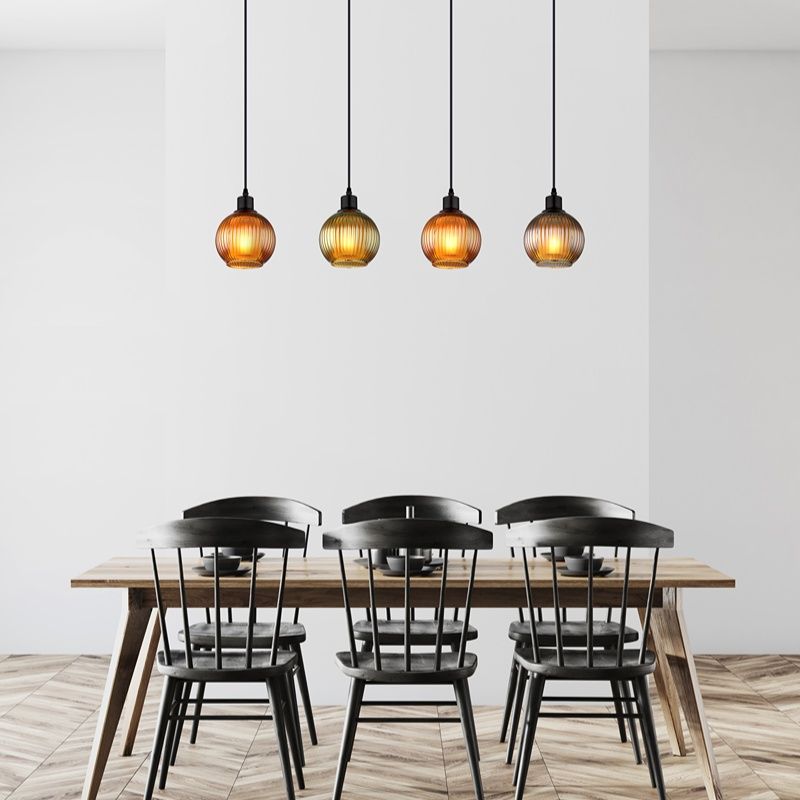 Lámpara colgante multicolor de vidrio, Zoubida