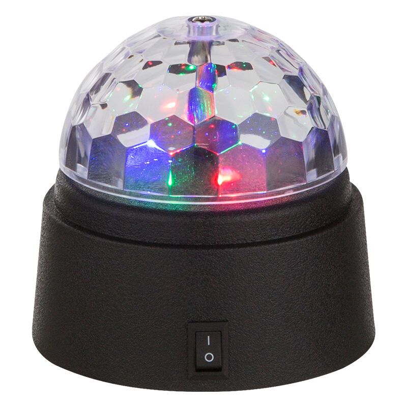 Lámpara discoteca de plástico multicolor, Laurin, 0,6W, RGB LED, con interruptor Lámpara discoteca de plástico multicolor, Laurin, 0,6W, RGB LED, con interruptor