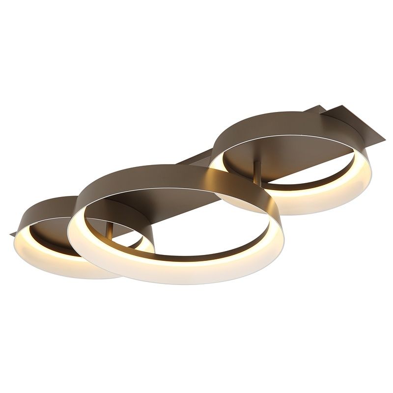 Plafón de techo marrón de metal, Sybrich, 40W, 3000K LED