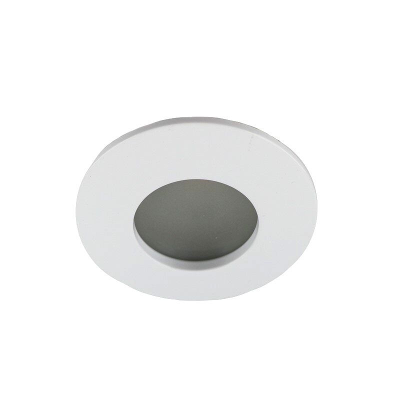Foco empotrable baño blanco de aluminio, Pierre, IP44