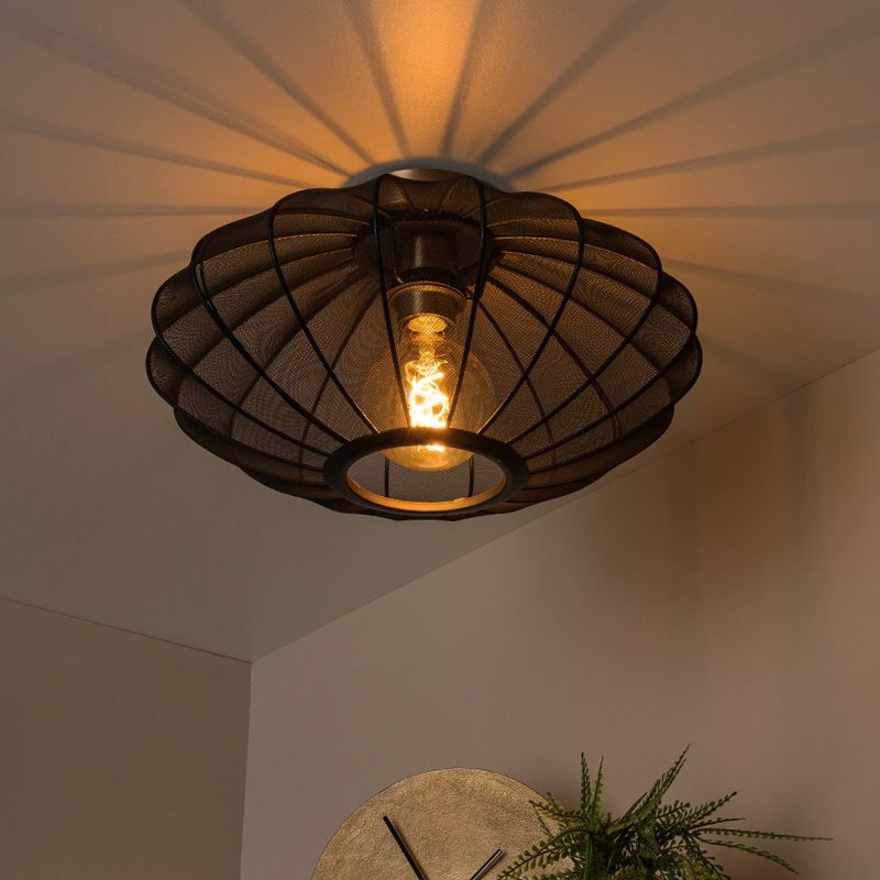 Plafón de techo moderno negro, Corina Plafón de techo moderno negro, Corina