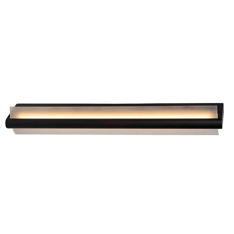 Aplique baño moderno negro, Wanda, 19W, 3000K LED, IP44