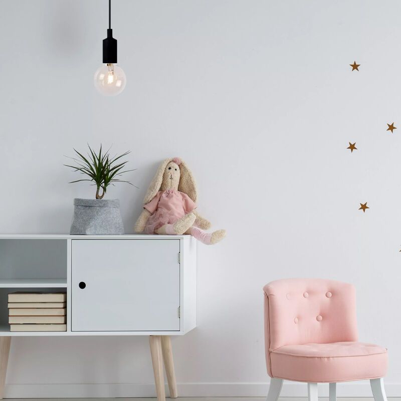 Lámpara colgante moderna negra, Fix Lámpara colgante moderna negra, Fix