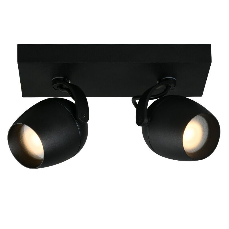 Foco techo baño moderno negro, Preston, IP44 Foco techo baño moderno negro, Preston, IP44