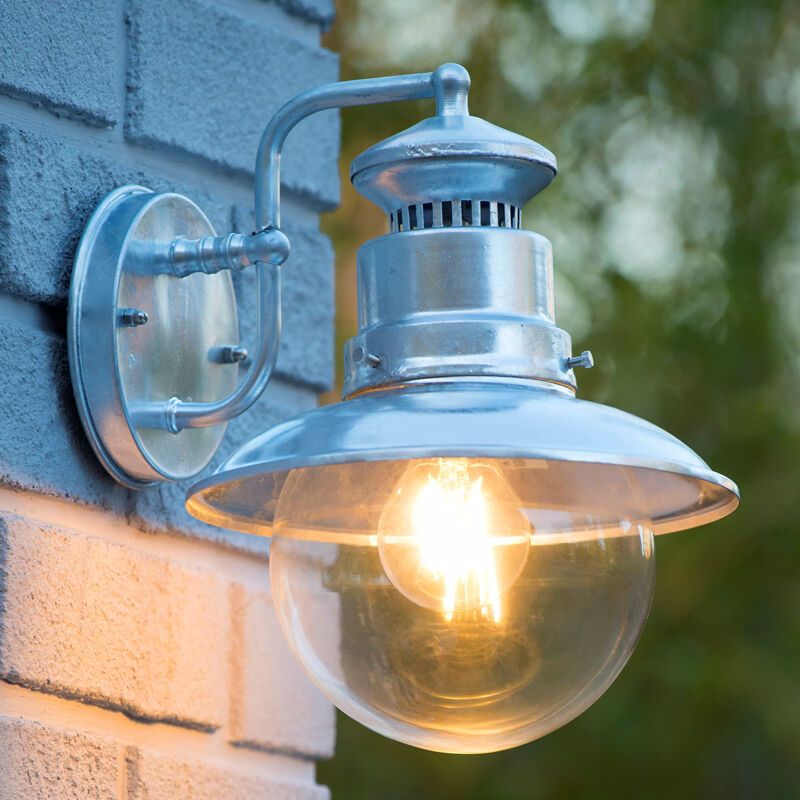 Lámpara exterior moderno cromado, Figo, IP44 Lámpara exterior moderno cromado, Figo, IP44