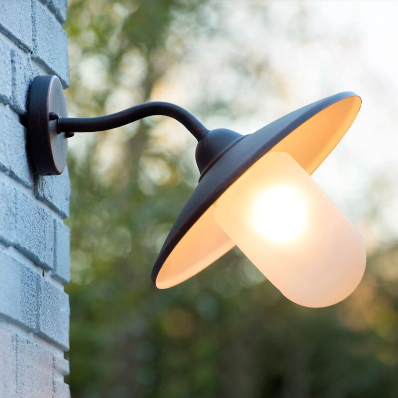 Lámpara exterior rústico color óxido, Aruba, IP44 Lámpara exterior rústico color óxido, Aruba, IP44