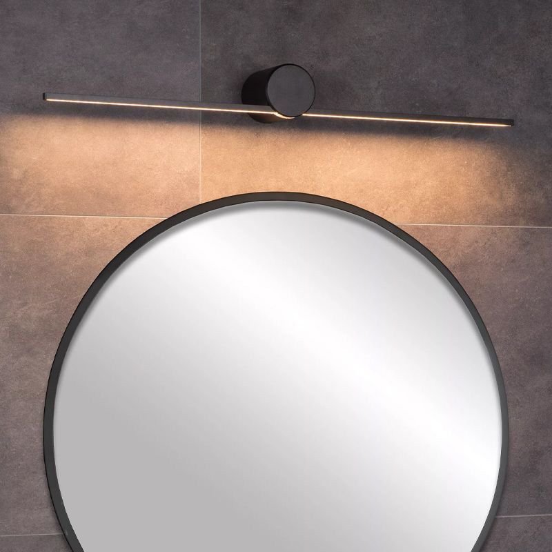 Aplique moderno negro, Mizar, 6W, 2700K LED, IP44 Aplique moderno negro, Mizar, 6W, 2700K LED, IP44