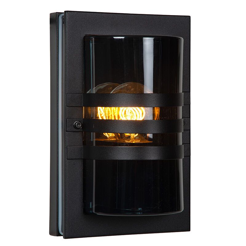 Lámpara exterior moderna negra, Privas, IP44