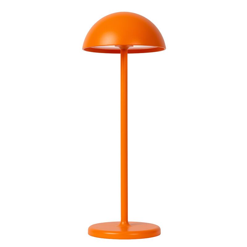Lámpara de mesa exterior retro naranja, Joy, 1,5W, 3000K LED, IP54, con regulador táctil Lámpara de mesa exterior retro naranja, Joy, 1,5W, 3000K LED, IP54, con regulador táctil