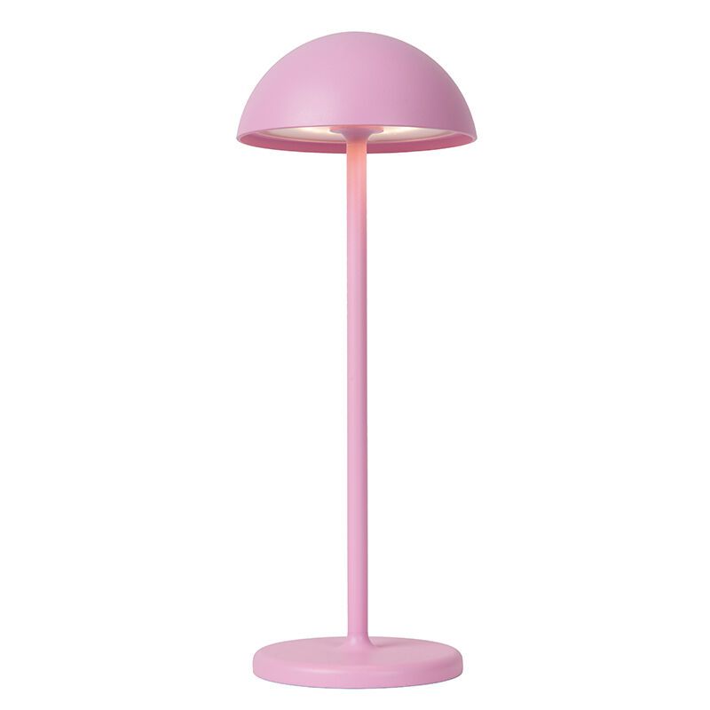Lámpara de mesa exterior retro rosa, Joy, 1,5W, 3000K LED, IP54, con regulador táctil Lámpara de mesa exterior retro rosa, Joy, 1,5W, 3000K LED, IP54, con regulador táctil