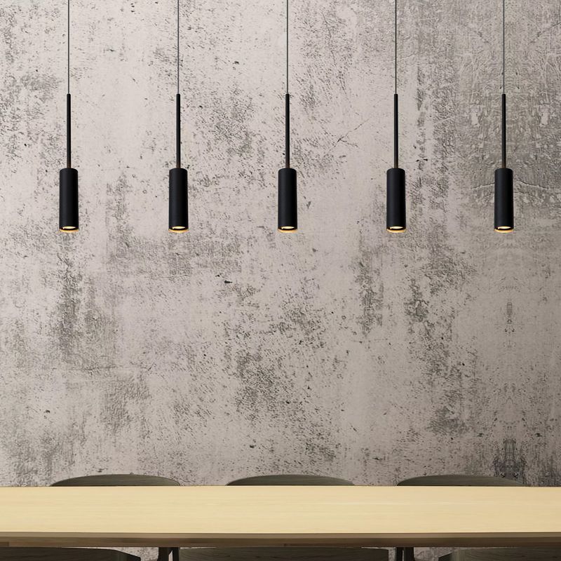 Lámpara colgante moderna negra, Tubule Lámpara colgante moderna negra, Tubule