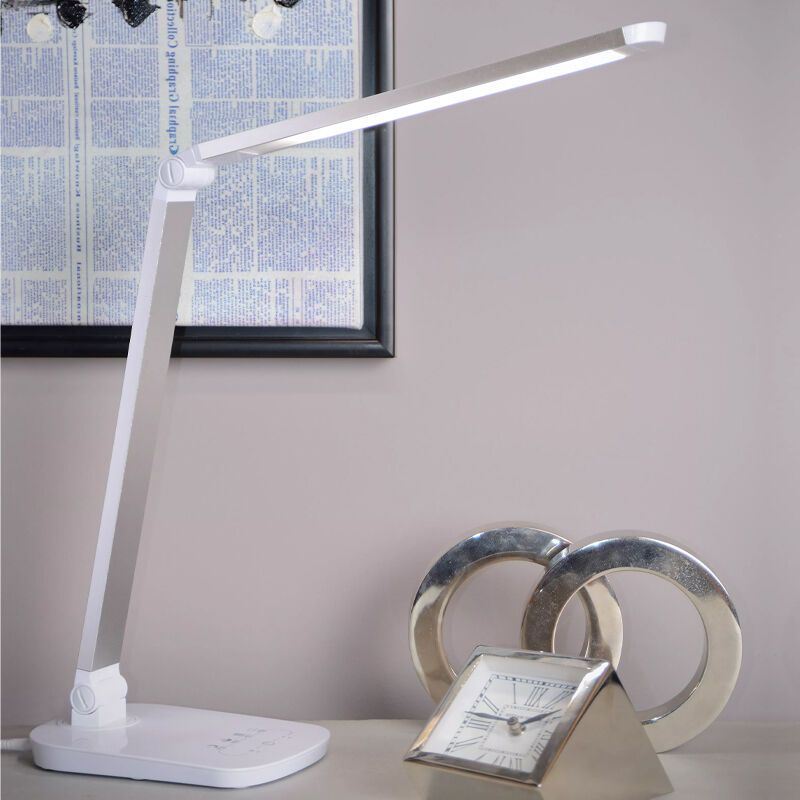 Flexo moderno blanco, Vario, 8W, 2700K LED