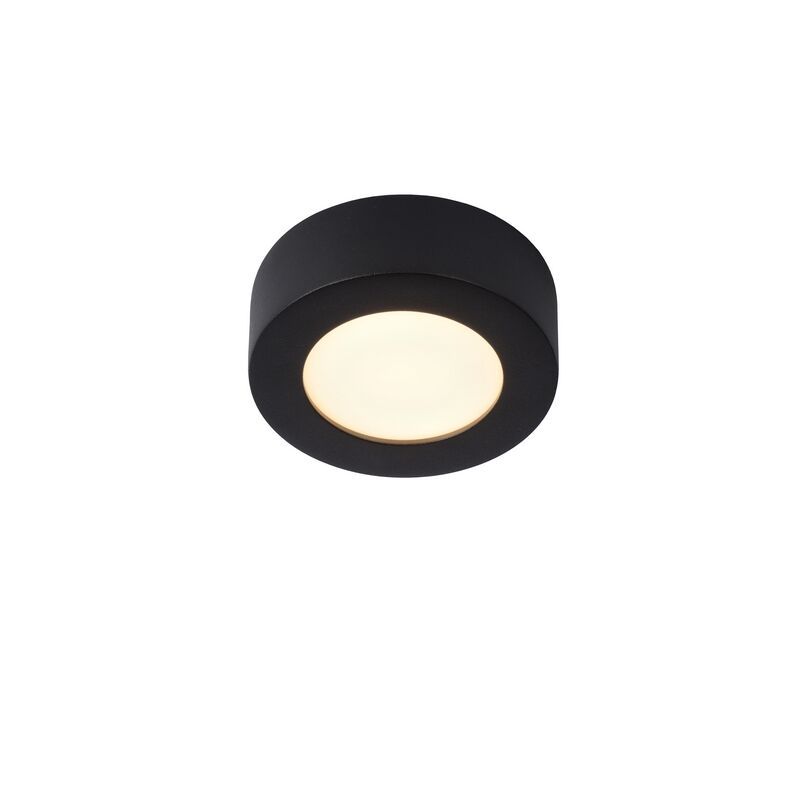 Plafón de techo moderno negro, Brice, 8W, 3000K LED, IP44