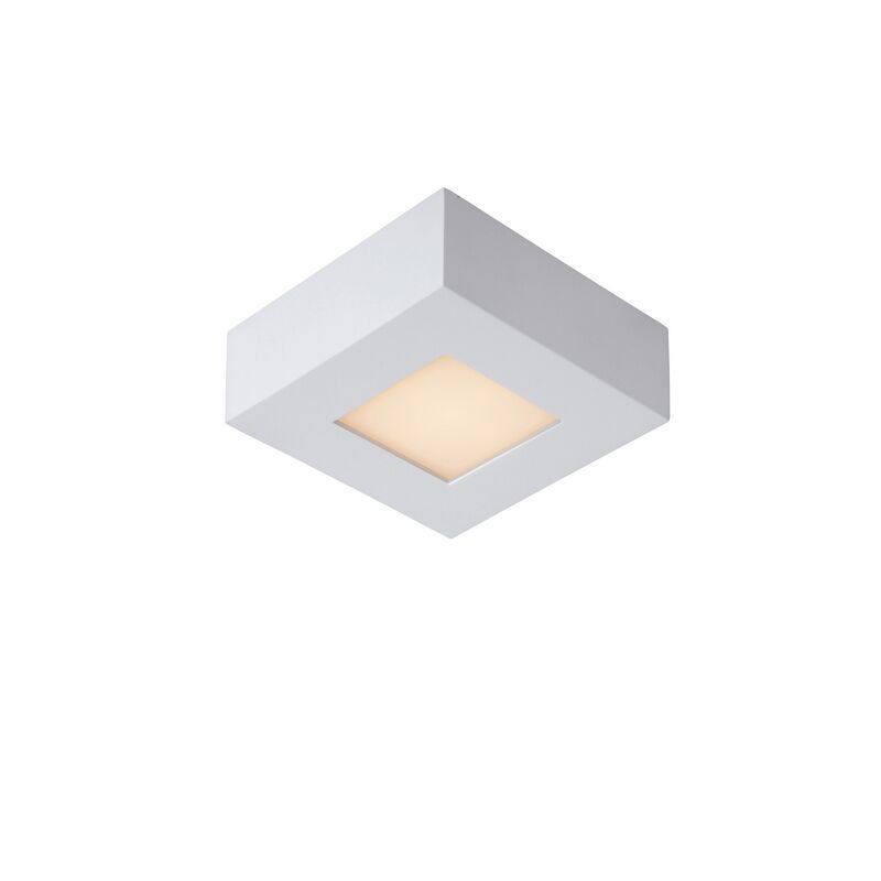 Plafón de techo moderno blanco, Brice, 8W, 3000K LED, IP44