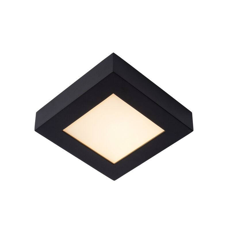 Plafón de techo moderno negro, Brice, 15W, 3000K LED, IP44