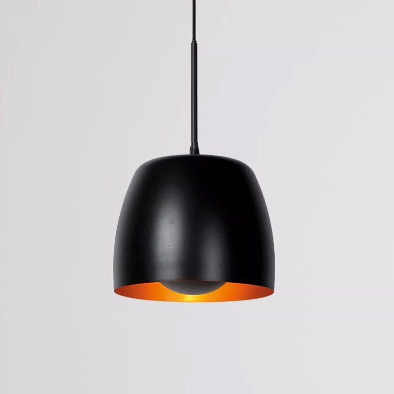 Lámpara colgante antigua negra, Nolan