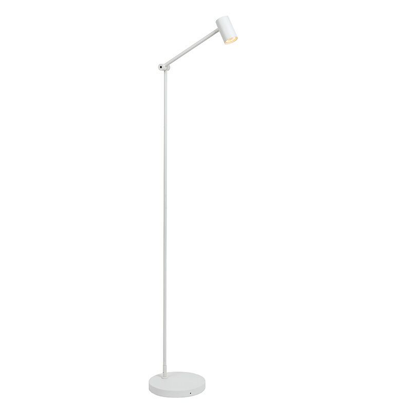 Lámpara de pie recargable moderna blanca, Tipik, 3W, 2700K LED, con regulador táctil Lámpara de pie recargable moderna blanca, Tipik, 3W, 2700K LED, con regulador táctil