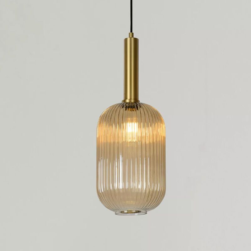 Lámpara colgante retro ámbar, Maloto Lámpara colgante retro ámbar, Maloto