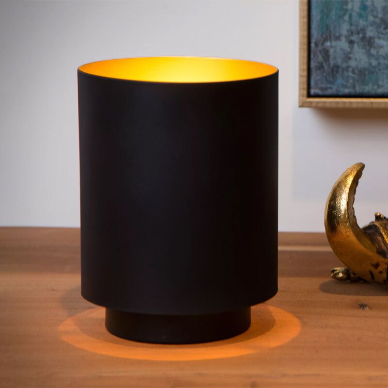 Lámpara de mesa moderna dorada, Suzy, con interruptor Lámpara de mesa moderna dorada, Suzy, con interruptor