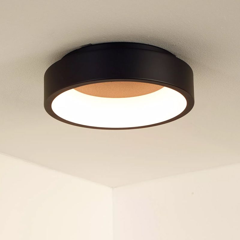 Plafón de techo moderno negro, Talowe, 20W, 3000K LED Plafón de techo moderno negro, Talowe, 20W, 3000K LED
