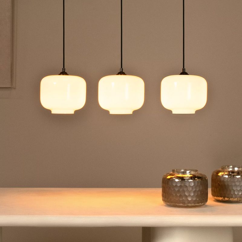 Lámpara colgante retro blanca, Medine