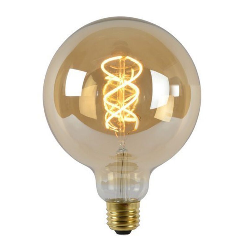 E27 (gran) casquillo bombilla de filamento G125 regulable, 5w 2200K (blanco muy atractivo)