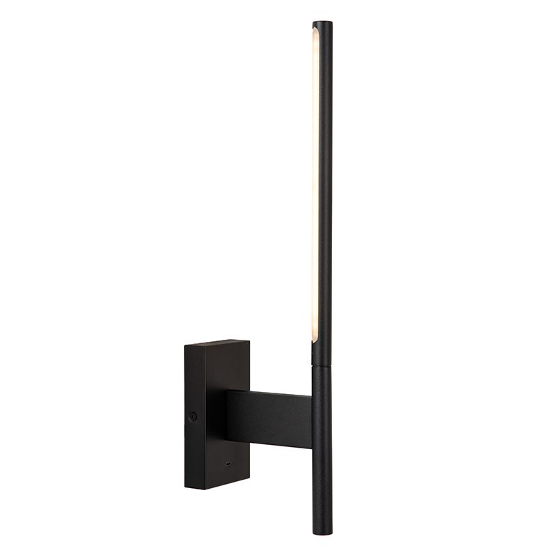Aplique moderno negro, Finan, 6W, 2700K LED