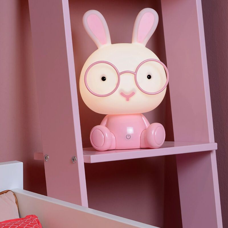 Lámpara de mesa infantil rosa, Dodo Rabbit, 3W, 4000K LED
