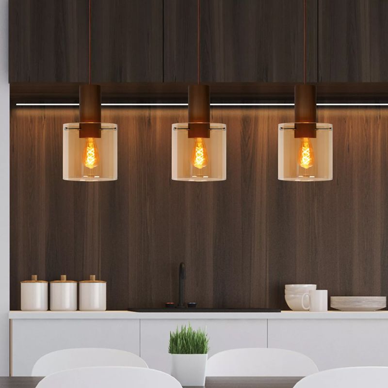 Lámpara colgante vintage ámbar, Toledo