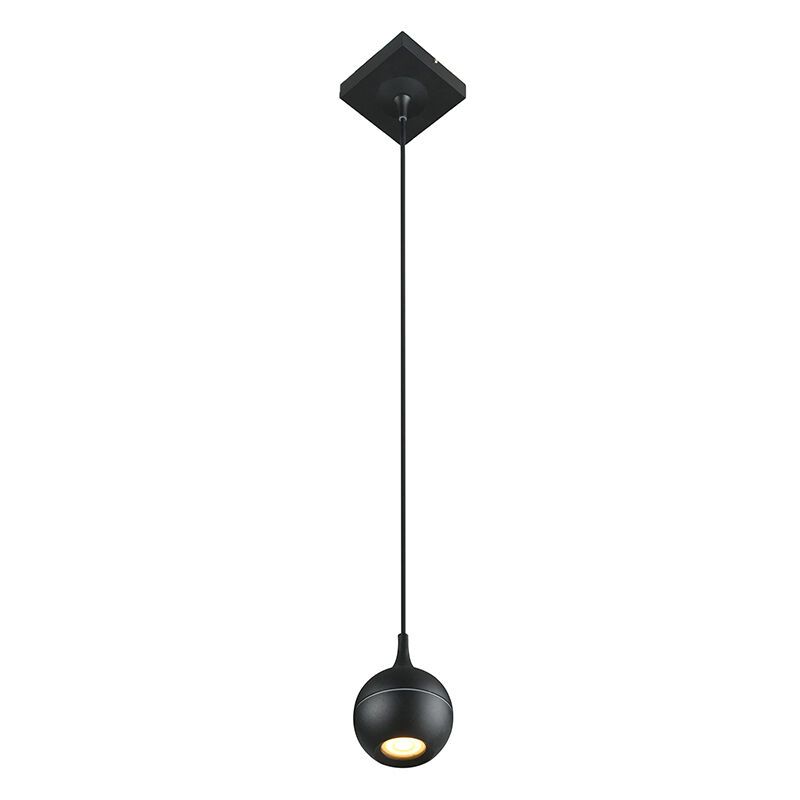 Lámpara colgante moderna negra, Favori, IP44 Lámpara colgante moderna negra, Favori, IP44
