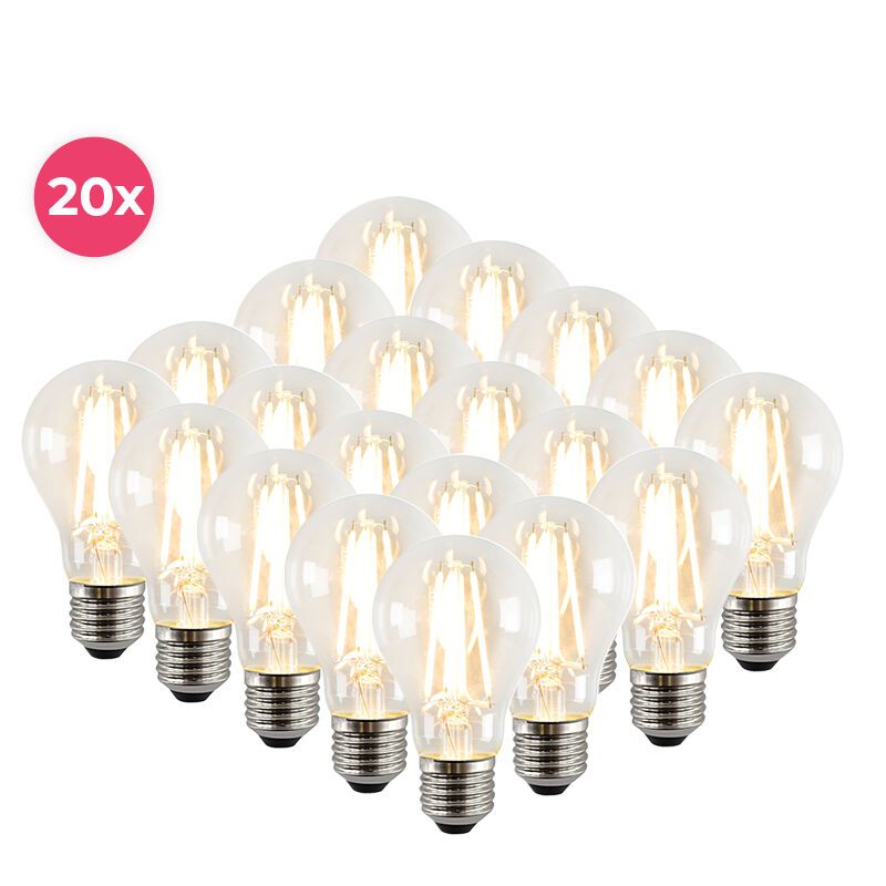 20 pack bombilla regulable yona E27 a60 LED 2700k 5w