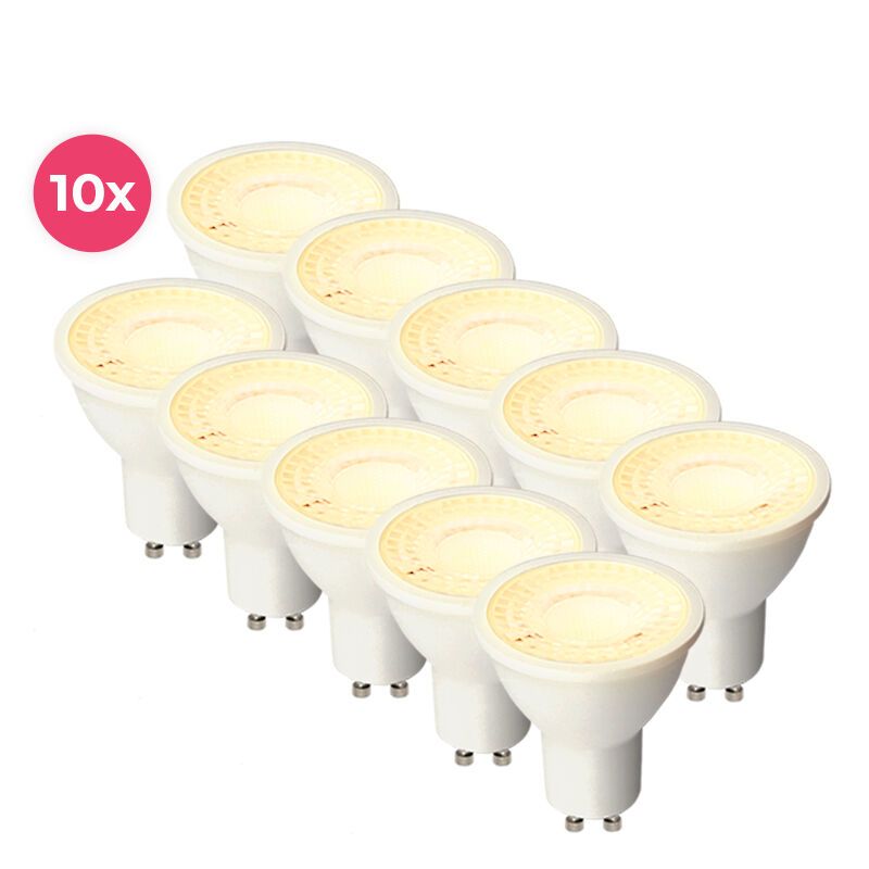 10 pack blanco gu10 LED bombilla antonie 3 vatios 2700K 10 pack blanco gu10 LED bombilla antonie 3 vatios 2700K