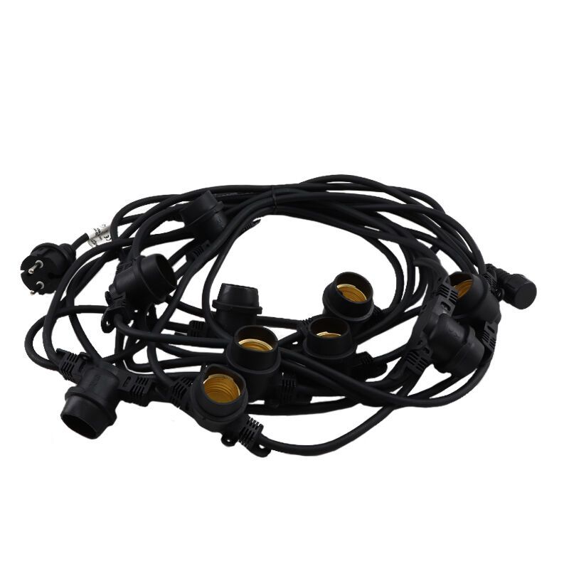 Guirnalda exterior, 10m, 10 casquillos