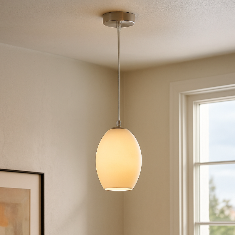 Lámpara colgante cromada diseño, Giulio