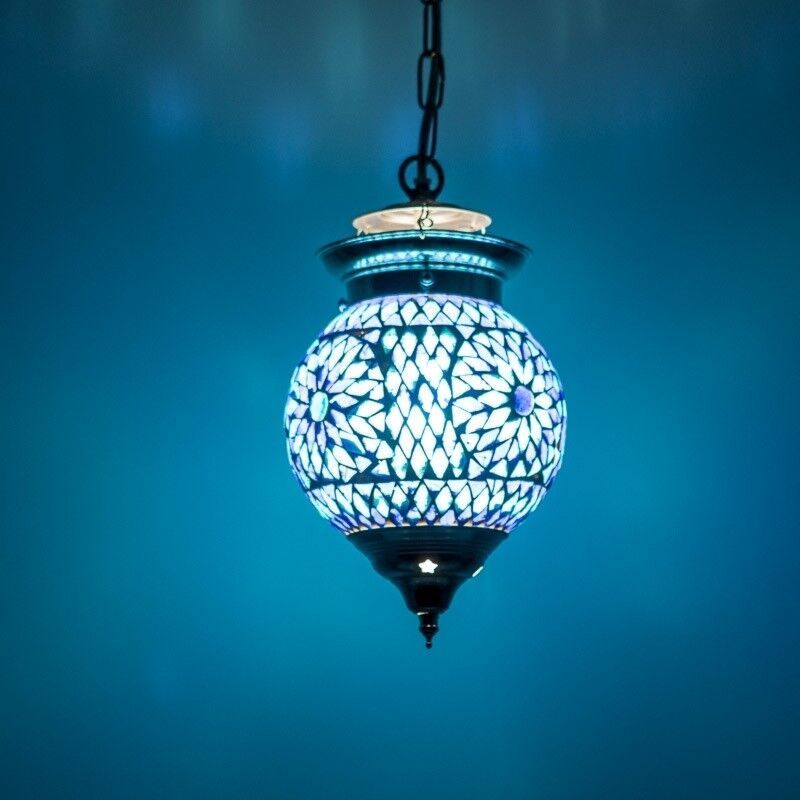 Lámpara colgante azul oriental, Nisrin