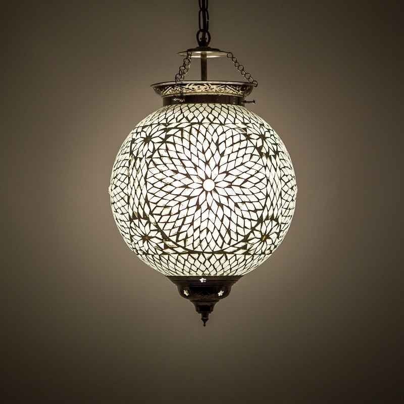 Lámpara colgante multicolor oriental, Aziza Lámpara colgante multicolor oriental, Aziza
