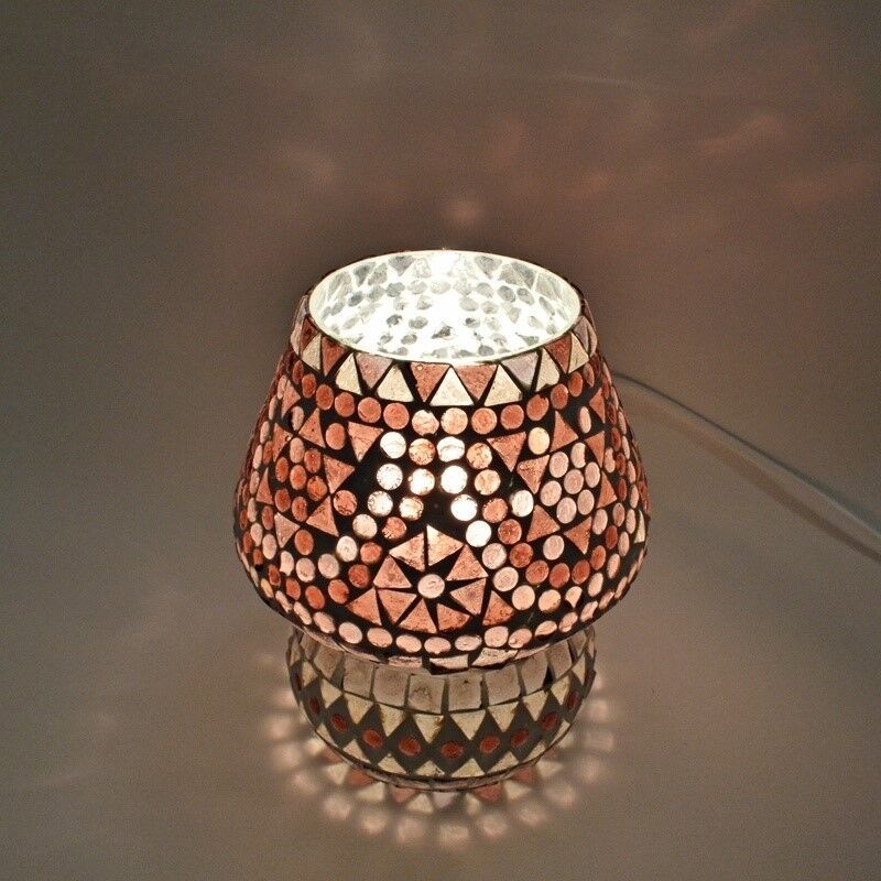 Lámpara de mesa morada oriental, Rachel Lámpara de mesa morada oriental, Rachel