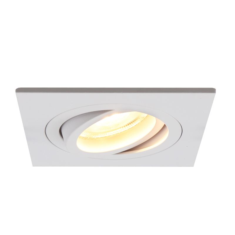 Foco empotrable blanco de aluminio, Scott Foco empotrable blanco de aluminio, Scott